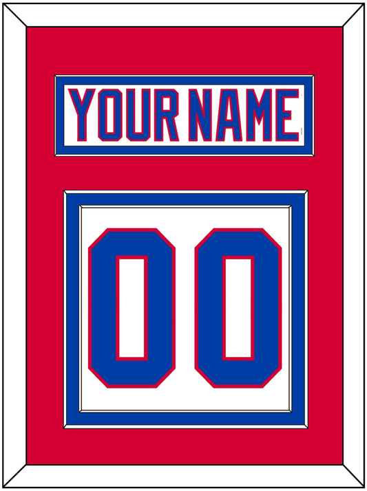 Washington Nameplate & Number (Back) - 2011 Winter Classic White - Signature Tier 2