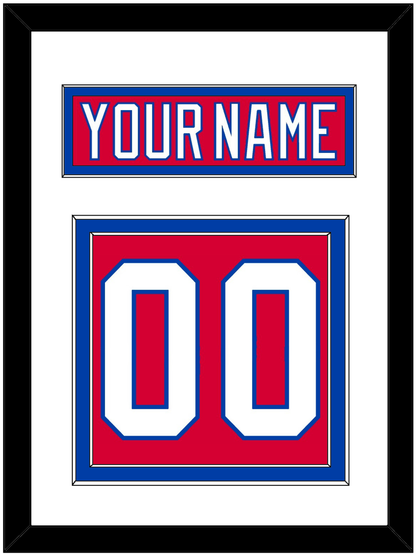 Washington Nameplate & Number (Back) - Alternate Red (2015-2017) - Signature Tier 1