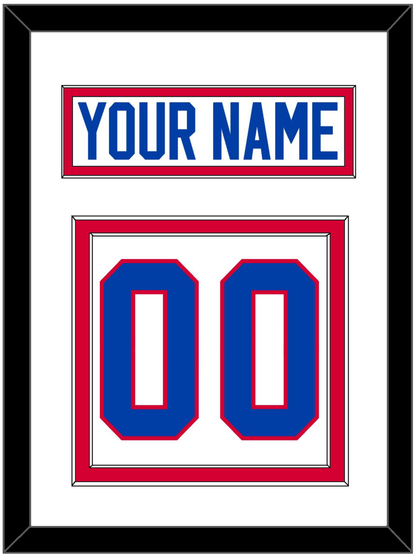 Washington Nameplate & Number (Back) - Home White (1979-1987) - Signature Tier 1