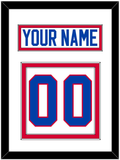 Washington Nameplate & Number (Back) - Home White (1979-1987) - Double Mat 1