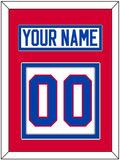 Washington Nameplate & Number (Back) - Home White (1979-1987) - Double Mat 2
