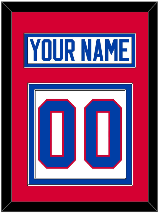 Washington Nameplate & Number (Back) - Home White (1979-1987) - Signature Tier 2