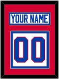 Washington Nameplate & Number (Back) - Home White (1979-1987) - Double Mat 2