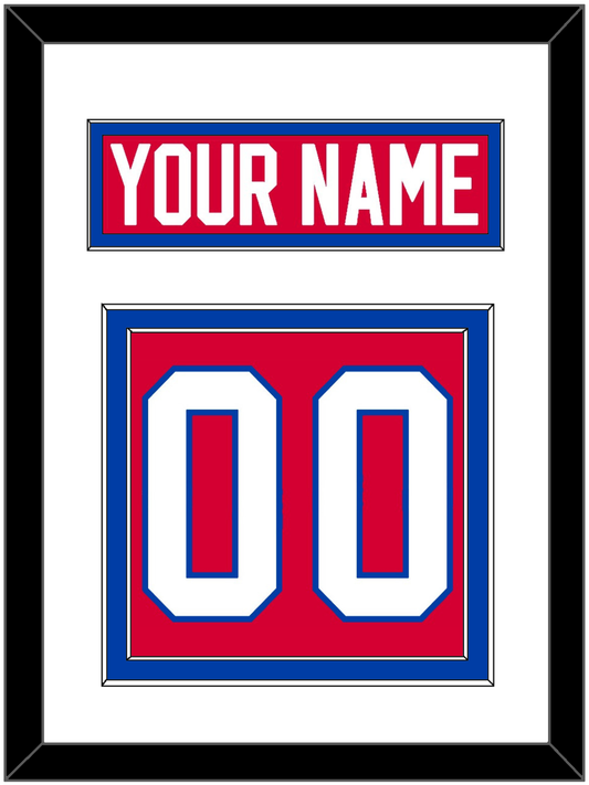 Washington Nameplate & Number (Back) - Road Red (1979-1987) - Signature Tier 1
