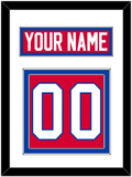 Washington Nameplate & Number (Back) - Road Red (1979-1987) - Double Mat 1
