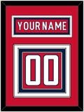 Washington Nameplate & Number (Back) - Home Red - Triple Mat 2
