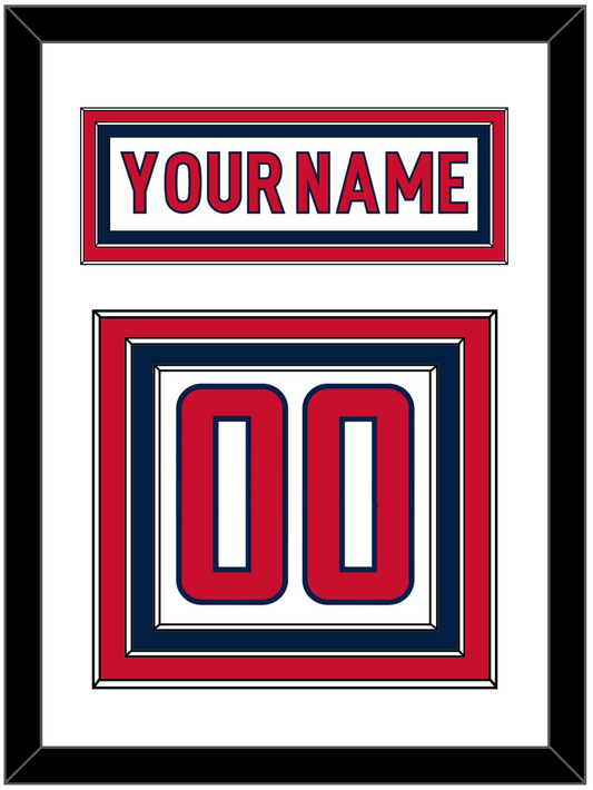 Washington Nameplate & Number (Back) - Road White - Premier Tier 1