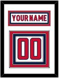 Washington Nameplate & Number (Back) - Road White - Triple Mat 1