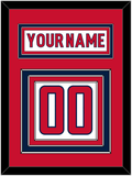 Washington Nameplate & Number (Back) - Road White - Triple Mat 2
