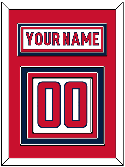 Washington Nameplate & Number (Back) - Road White - Premier Tier 2