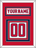 Washington Nameplate & Number (Back) - Road White - Triple Mat 2