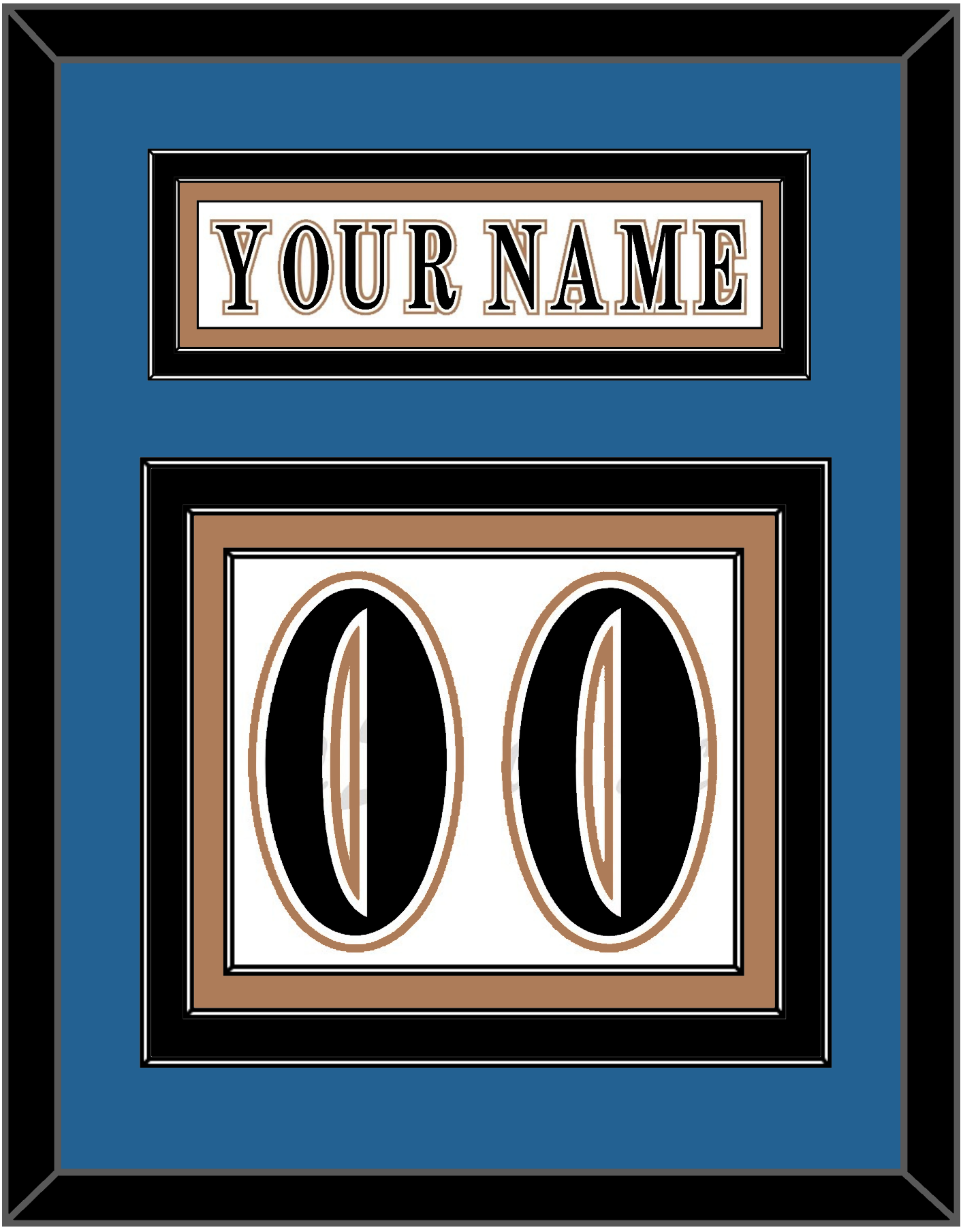 Washington Nameplate & Number (Back) - Home White (1995-2007) - Premier Tier 2