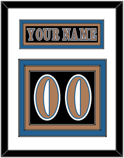 Washington Nameplate & Number (Back) - Road Black (1997-2007) - Premier Tier 1