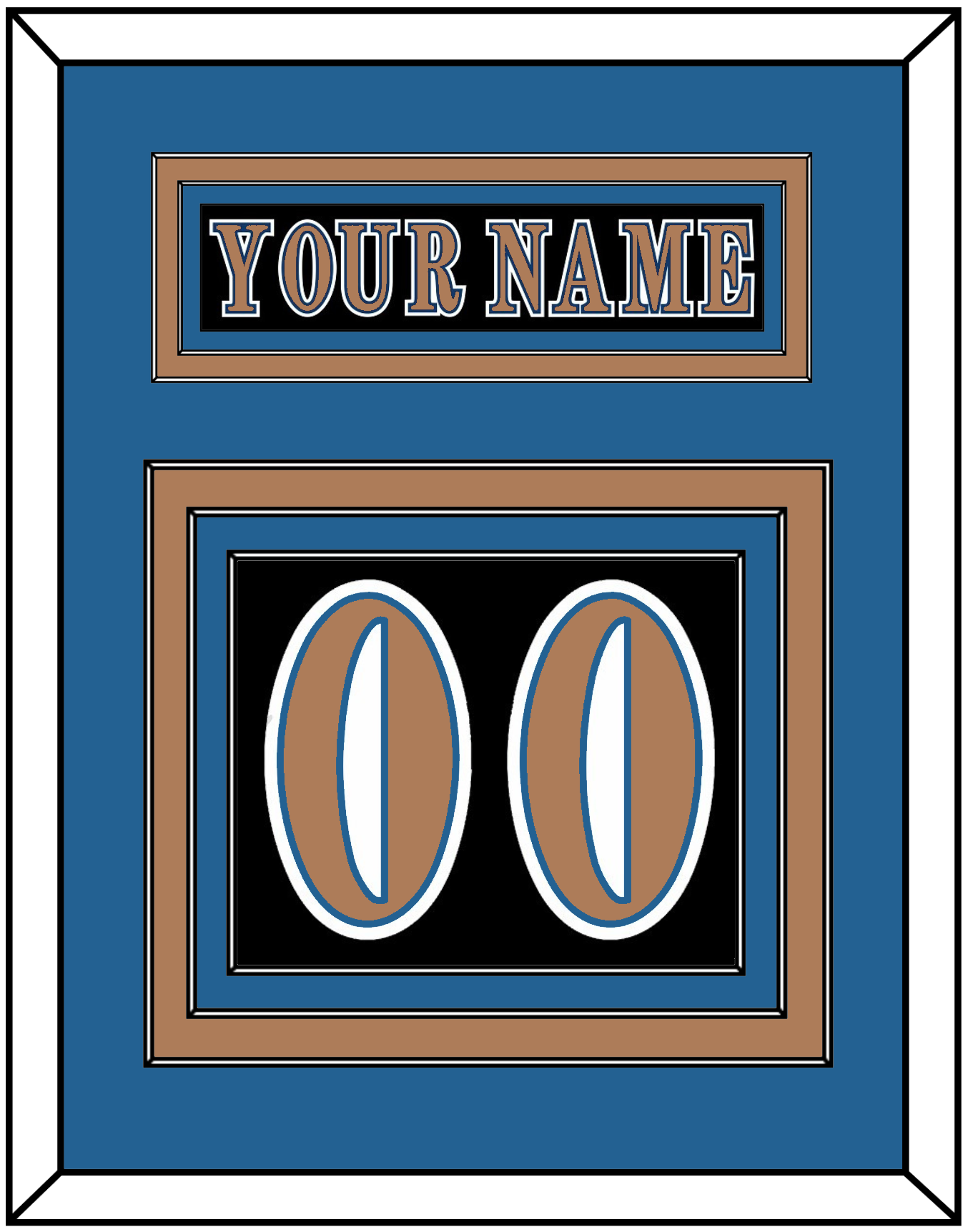 Washington Nameplate & Number (Back) - Road Black (1997-2007) - Premier Tier 2