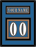 Washington Nameplate & Number (Back) - Road Blue (1995-2000) - Triple Mat 2