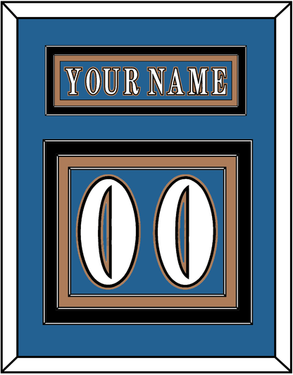 Washington Nameplate & Number (Back) - Road Blue (1995-2000) - Premier Tier 2