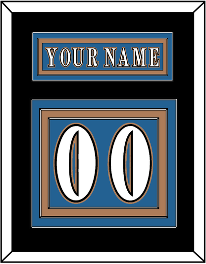 Washington Nameplate & Number (Back) - Road Blue (1995-2000) - Premier Tier 3