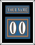 Washington Nameplate & Number (Back) - Road Blue (1995-2000) - Triple Mat 3