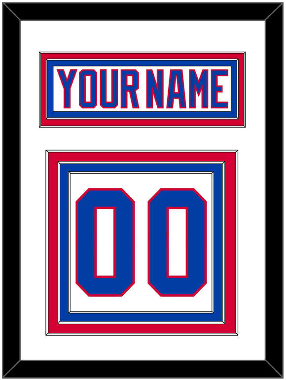 Washington Nameplate & Number (Back) - 2011 Winter Classic White - Triple Mat 1