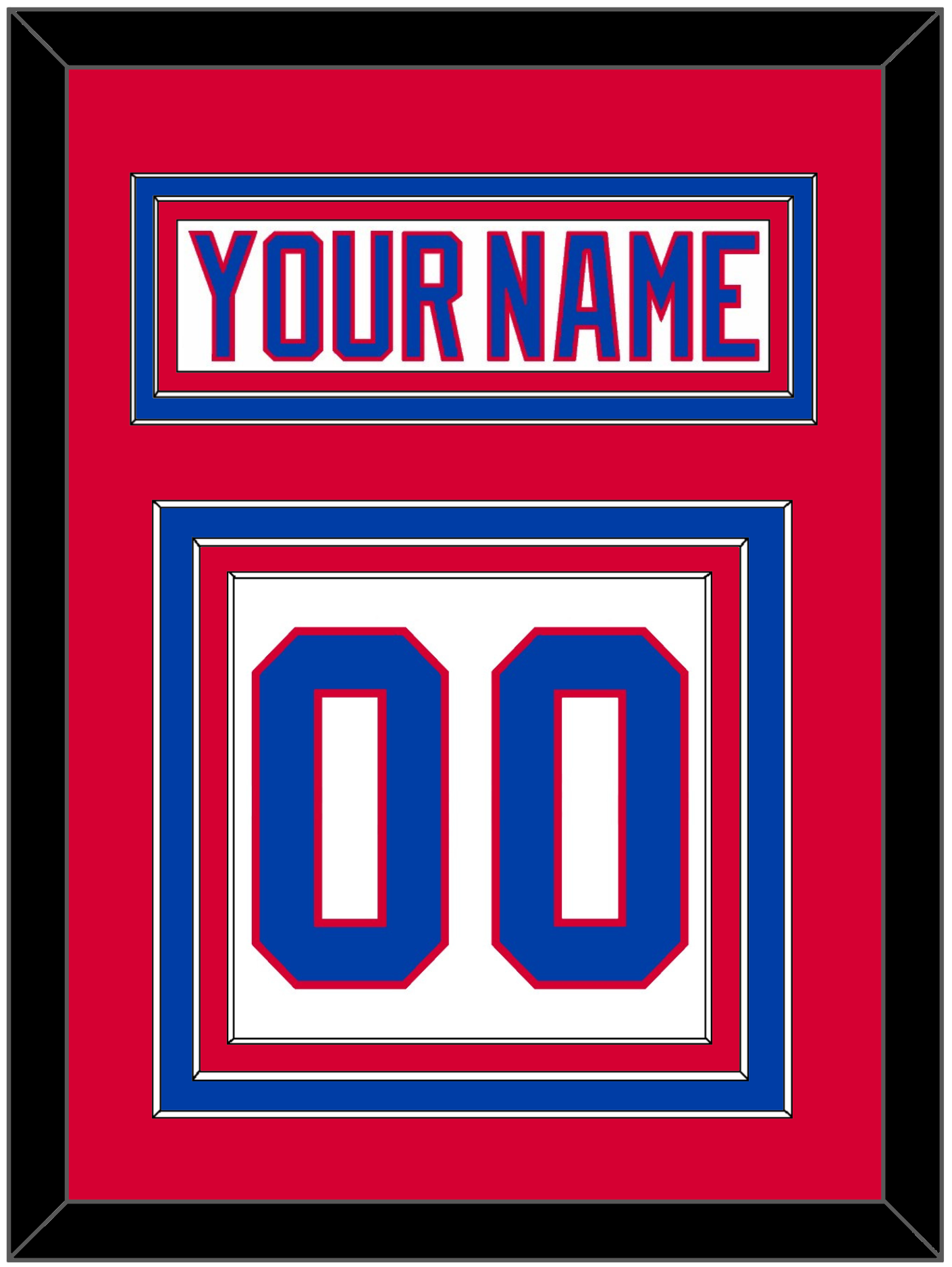 Washington Nameplate & Number (Back) - 2011 Winter Classic White - Premier Tier 2