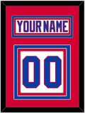 Washington Nameplate & Number (Back) - 2011 Winter Classic White - Triple Mat 2