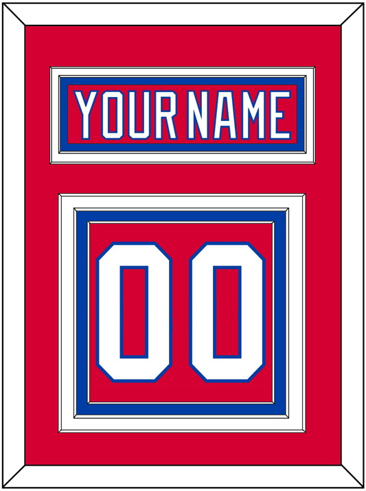 Washington Nameplate & Number (Back) - Alternate Red (2018-2020) - Premier Tier 2
