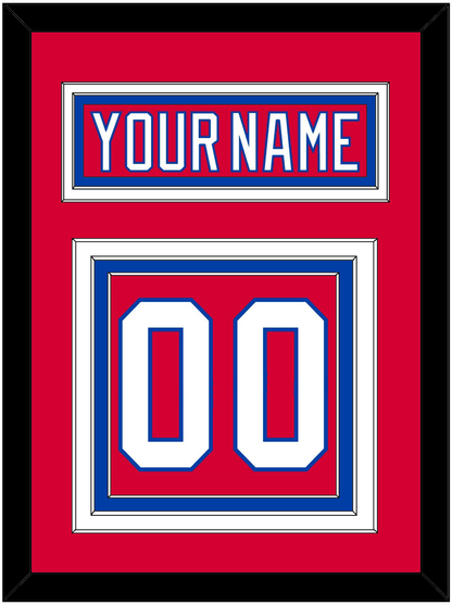 Washington Nameplate & Number (Back) - Road Red (1987-1995) - Premier Tier 2