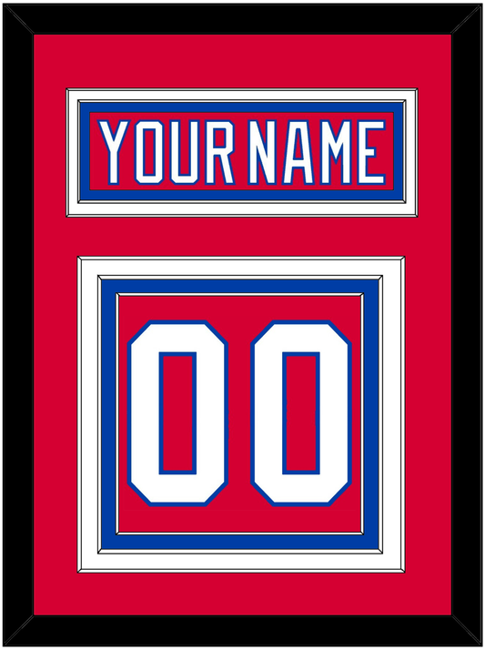 Washington Nameplate & Number (Back) - Alternate Red (2018-2020) - Premier Tier 2