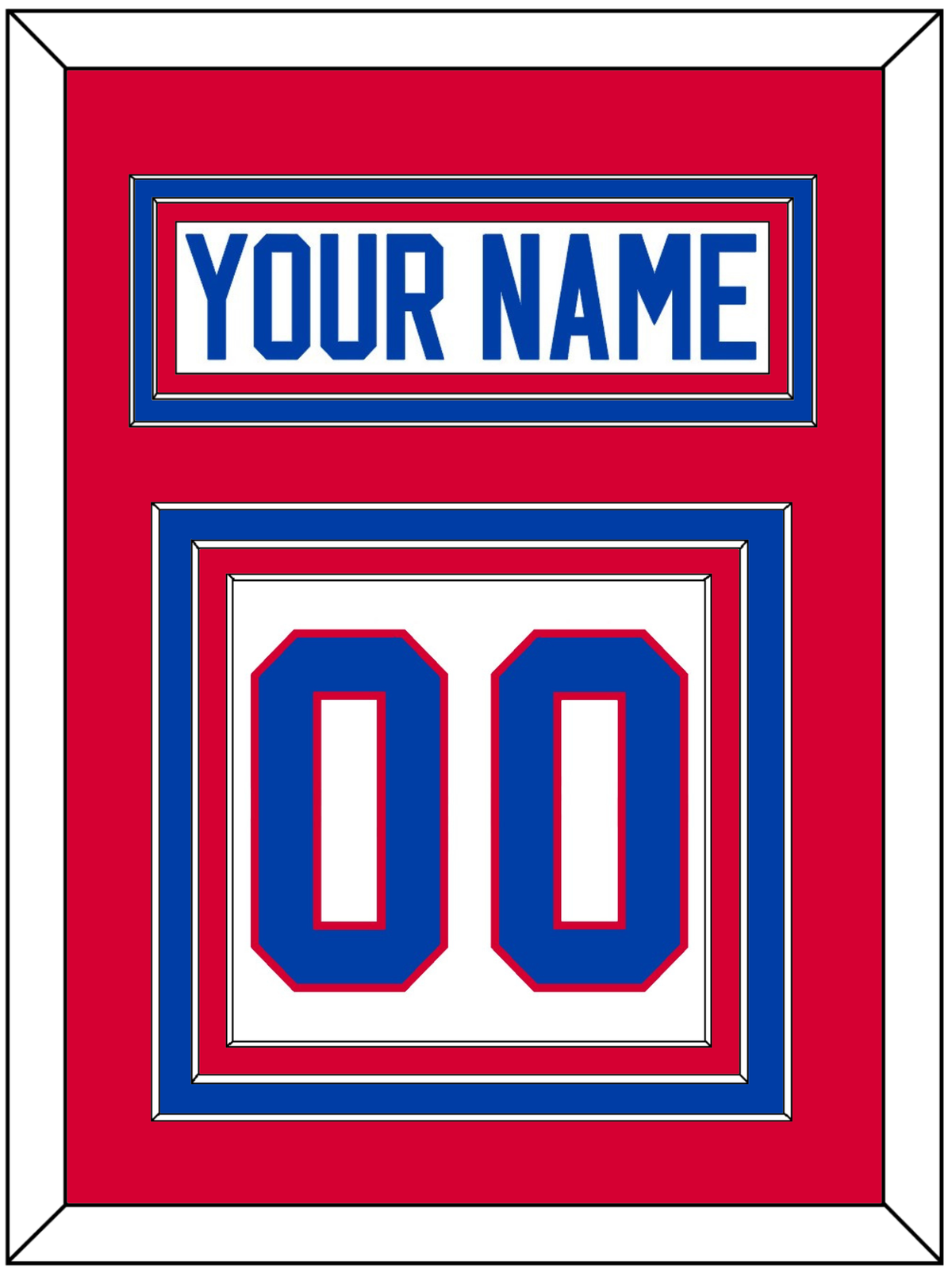 Washington Outdoor Game Nameplate & Full-Size Number - Split