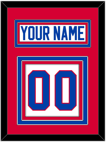 Washington Nameplate & Number (Back) - Home White (1979-1987) - Premier Tier 2