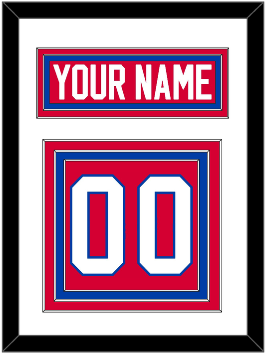 Washington Nameplate & Number (Back) - Road Red (1979-1987) - Premier Tier 1