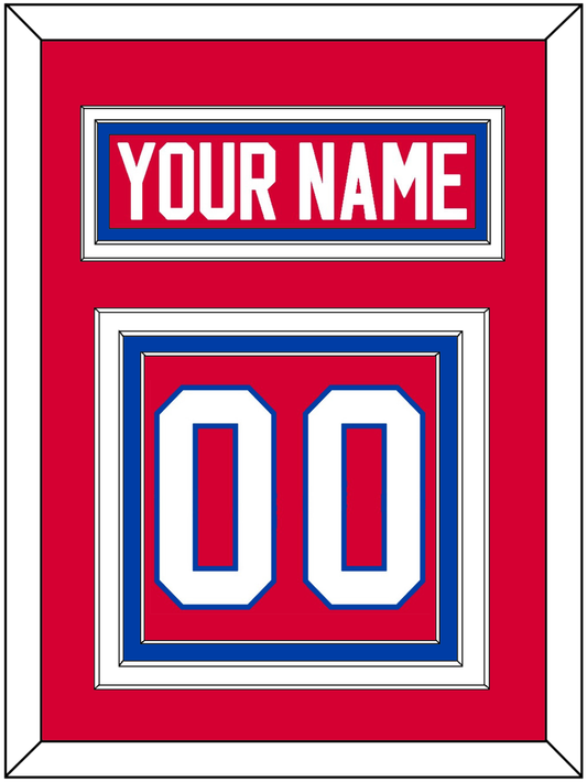 Washington Nameplate & Number (Back) - Road Red (1979-1987) - Premier Tier 2