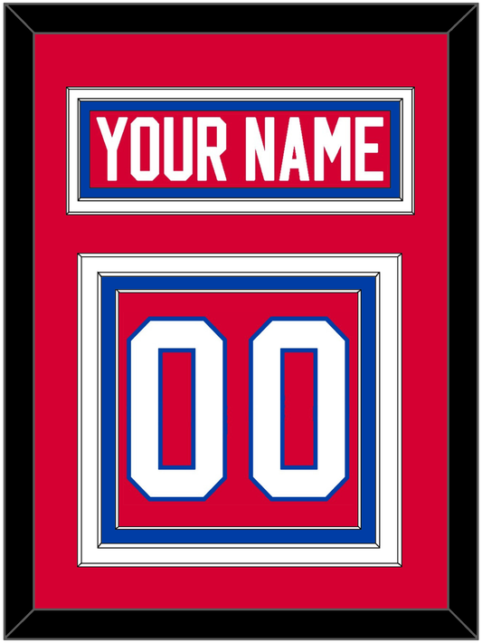 Washington Nameplate & Number (Back) - Road Red (1979-1987) - Premier Tier 2