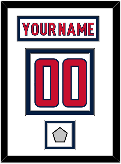 Washington Nameplate & Number (Back) With Stanley Cup Finals Patch - Road White - Signature Tier 2