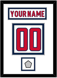 Washington Nameplate & Number (Back) With Stanley Cup Champions Patch - Road White - Double Mat 2