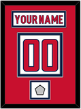 Washington Nameplate & Number (Back) With Stanley Cup Finals Patch - Road White - Double Mat 3