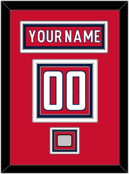 Washington Nameplate & Number (Back) With Stanley Cup Champions Patch - Home Red - Premier Tier 2