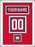 Washington Nameplate & Number (Back) With Stanley Cup Finals Patch - Home Red - Triple Mat 2