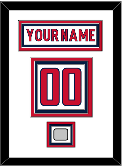Washington Nameplate & Number (Back) With Stanley Cup Champions Patch - Road White - Premier Tier 1