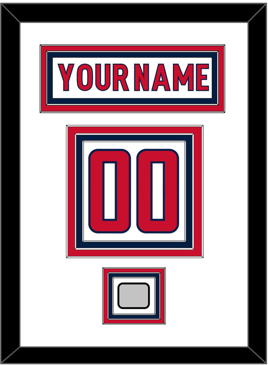 Washington Nameplate & Number (Back) With Stanley Cup Finals Patch - Road White - Premier Tier 1