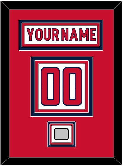 Washington Nameplate & Number (Back) With Stanley Cup Finals Patch - Road White - Premier Tier 2