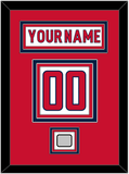 Washington Nameplate & Number (Back) With Stanley Cup Champions Patch - Road White - Triple Mat 2