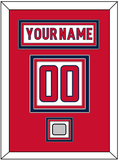 Washington Nameplate & Number (Back) With Stanley Cup Finals Patch - Road White - Triple Mat 2