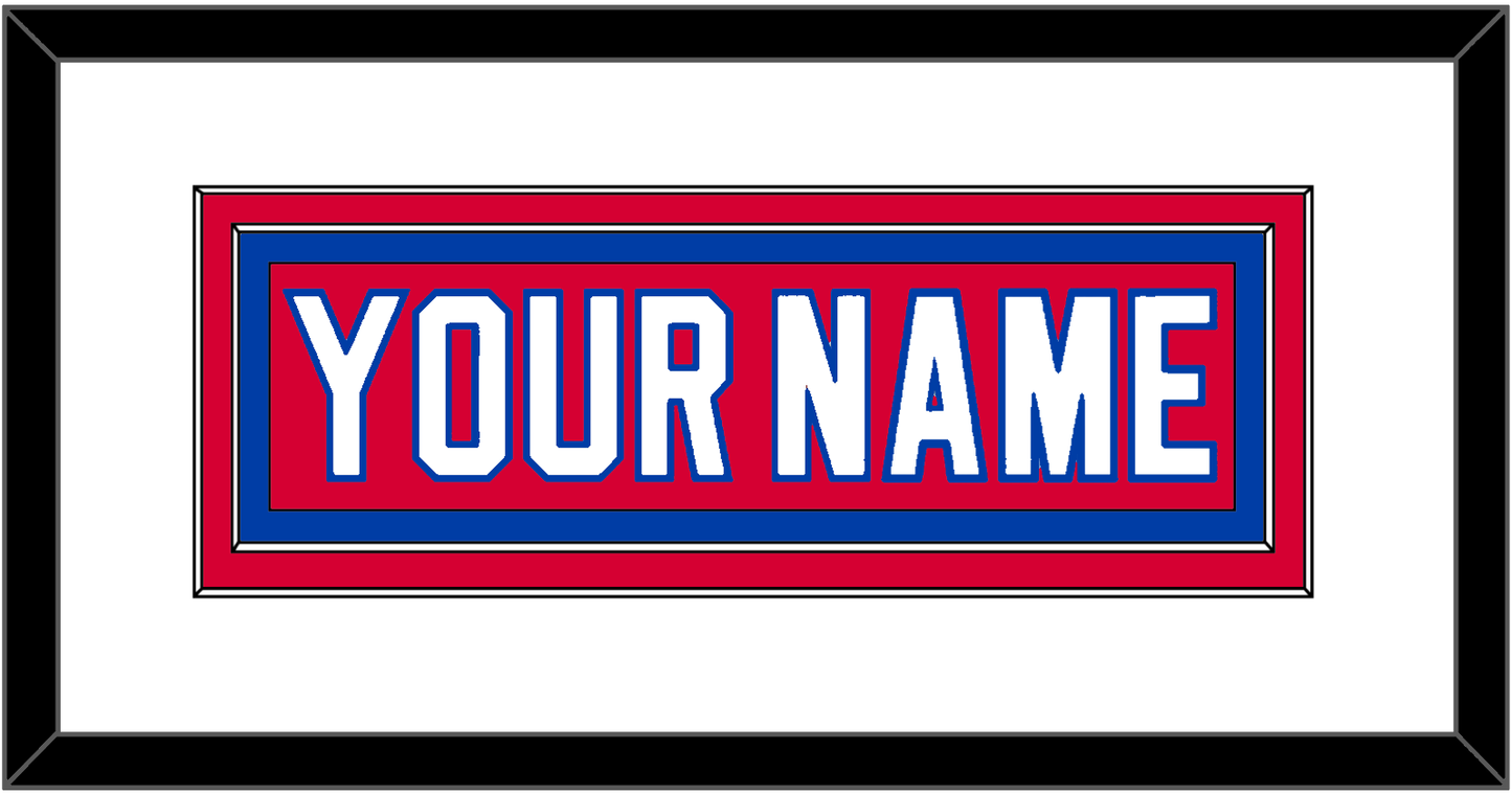 Washington Nameplate - Road Red (1987-1995) - Signature Tier 1