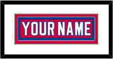Washington Nameplate - Road Red (1987-1995) - Double Mat 1