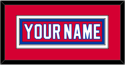 Washington Nameplate - Road Red (1987-1995) - Signature Tier 2