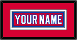 Washington Nameplate - Road Red (1987-1995) - Double Mat 2