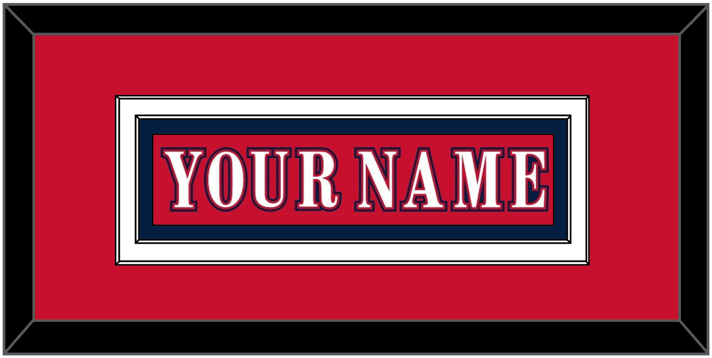 Washington Nameplate - Reverse Retro Red (2020-2021) - Signature Tier 1