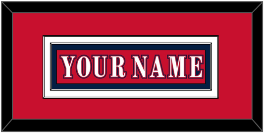 Washington Nameplate - Reverse Retro Red (2020-2021) - Signature Tier 1