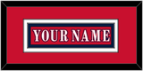 Washington Nameplate - Reverse Retro Red (2020-2021) - Double Mat 1